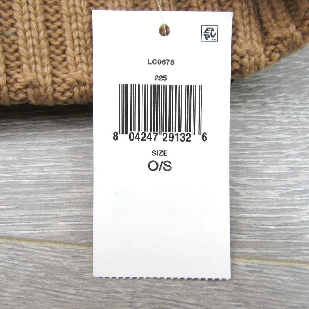 Lauren Ralph Lauren Crest-Patch Pom Pom Cable-Knit Beanie NEW - Picture 11 of 11